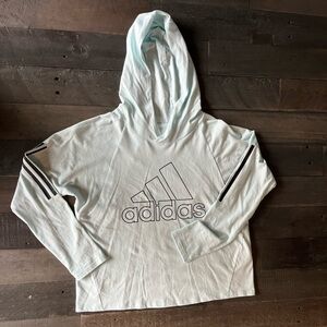 Adidas Sky Blue Loose Fit Hoodie